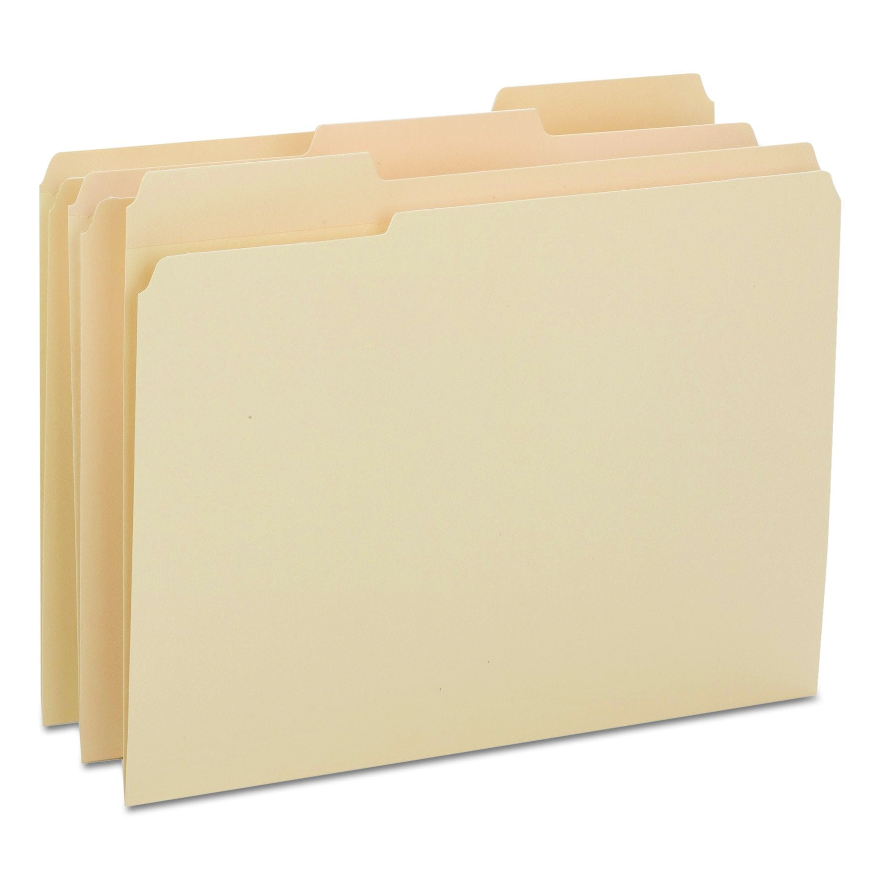 1/3-Cut 100 Per Box Letter Size Reinforced Tab File Folders 1 Manila 