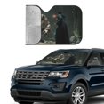 thumbnail image 4 of Windshield Sun Shade Foldable Car Front Window Sunshade For Car Suv Trucks Vans - Best Heat Shield Blocker Visor Cover Blocks Uv Rays And Keeps Your Vehicle Cool-Small, 4 of 5