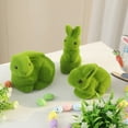 thumbnail image 4 of 3Pcs Artificial Moss Bunny Ornaments Easter Decorations Artificial Flocked Rabbits Moss Bunny Furry Flocked Animal Ornaments Rabbits Easter Decoration Easter Décor for an Easter Gift Celebration, 4 of 6