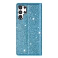 thumbnail image 4 of Decase Bling Case For Samsung Galaxy S24 Plus,Fashionable PU Leather Magnetic Flip Wallet Cover Ultra Slim Scratch-resistant Phone Shell for Galaxy S24 Plus (2024 Release),Skyblue, 4 of 7