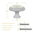 thumbnail image 4 of 4PCS Round Black Stars Cabinet Fluorescence Knob Glowing in the Dark Furniture Drawer Pulls Handle with Screws, 4 of 5