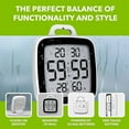 thumbnail image 6 of BALDR Digital Shower Clock with Timer - Waterproof Shower Timer for Kids & Adults - Perfect Bathroom Clock That Displays Time & Temperature - Battery Operated Digital Clock & Waterproof Timer (Black), 6 of 6