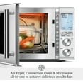 thumbnail image 3 of Breville le Combi Wave 3 dans 1 Four à Micro-Ondes Friteuse à Air Chaud, BMO870BSS, Acier Inoxydable Brossé, 3 of 5