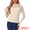 Beige, variant on Women's Sheer Panel with Side Shirring Mesh Top XS Black