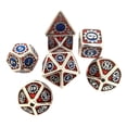 thumbnail image 4 of de Dados de Metal de 7 Piezas de Dados D&D de Metal Poliédrico Aleación de Zinc con para DND 24 Yotijar Lote de dados poliédricos, 4 of 6