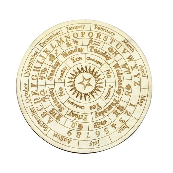 Under 10 Desktop Ornament Board Ouija Board Altar Sorcery Wooden Dowsing Answer Sorcery Twelve Constellations Ouija Board Supplies Alphabet