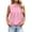 Pink, variant on Arlun Women's Tank Tops Summer Sleeveless Neck Dressy Blouses Solid Color Pleated Work Shirts Business Casual Outfit Simple and Stylish Yellow XL