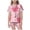 Pink-d, variant on LRen Girls Valentines Day 2 Piece Sets, Girls Outfit Silk Satin Tops Little Kids Girls Short Sleeve Button Down 2 Piece Shirts And Pants Set