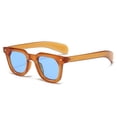 thumbnail image 4 of Gafas de sol de PC de color Hawksbill, gafas cuadradas de cara pequeña europeas y americanas, gafas de sol adelgazantes que cubren el rostro a la moda, 4 of 5