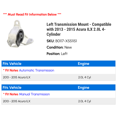 thumbnail image 2 of Left Transmission Mount - Compatible with 2013 - 2015 Acura ILX 2.0L 4-Cylinder 2014, 2 of 2
