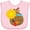 AD-Pink, variant on Inktastic Cute Turkey, Brown Turkey, Turkey with Sunflower Boys or Girls Baby Bib