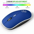 thumbnail image 5 of Portable 2.4G Wireless Optical Mouse, Silent Click 3-Level DPI, Ultra-Thin Frosted Design, USB Receiver for Computer/PC/Notebook, 5 of 9