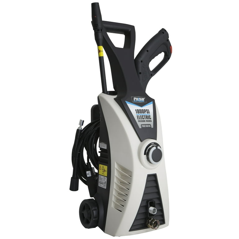 Pulsar 1800 psi Electric Pressure Washer with Rotary Brush and Surface Cleaner