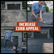 Liquid Rubber Driveway Restore Sealant - Easy to Use and Apply, 5 Gallon