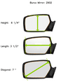 thumbnail image 4 of Fits 00-02 Hy Accent Left Driver Mirror Glass Lens w/Adhesive, 4 of 7