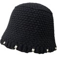 thumbnail image 6 of CoCopeaunts Bucket Hats for Women Fashion Sweet Autumn Winter Warm Fisherman Hat Knit Solid Color Women Outdoor Bucket Caps, 6 of 8