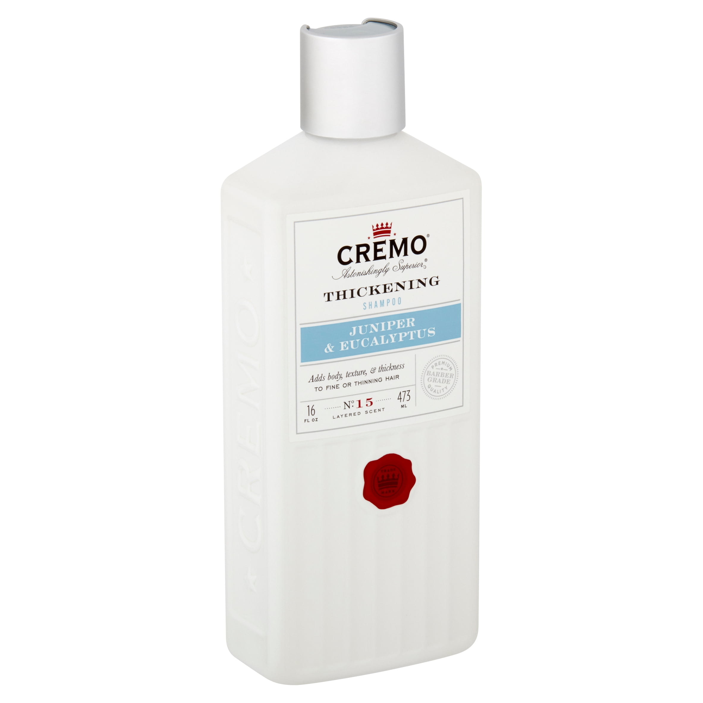 Cremo Astonishingly Superior Juniper & Eucalyptus Thickening Shampoo, 16 fl oz
