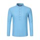 thumbnail image 5 of pstuiky camisetas de manga larga para hombre, Camisa holgada informal con bolsillos ventilados y botones para hombre, cuello alto y mangas largas camisetas de hombre m, 5 of 9