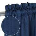thumbnail image 4 of GlowSol Waterproof Tier Curtain for Bathroom Blackout Kitchen Curtains with Embossed Dots, Navy Blue, 30"W x 45"L Set of 2, 4 of 7