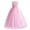 Pink, variant on IBTOM CASTLE Little Big Girls Flower Tulle Dress Princess Pageant Birthday Party Wedding Formal Floor Length Long Dance Evening Maxi Gown 13-14 Years Royal Blue