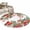 Green Red, variant on Small Round Rug 3Ft Washable Non-Slip, Cardinal Bird Circle Area Rugs for Living Room Bedroom, Winter Poinsettia Berry Pine Cones Floral Indoor Floor Mats Carpet Runner for Home Decor