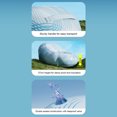 thumbnail image 4 of Sillón Inflable De PVC, Sofá Inflable Portátil Ergonómico, Sofá De Aire Inflable Para El Hogar, Camping, Patrón De Línea Azul, 4 of 7