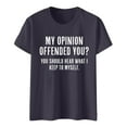 thumbnail image 3 of Womens Sarcastic T Shirts With Funny Sayings Novelty Graphic Tees For Women Long Women T Shirt Womens Athletic Tops Short Sleeve Ladies Shirt Long Sleeve Beaded Turtleneck Trashier Shirts Loose Womens, 3 of 4
