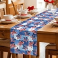 thumbnail image 5 of 250th Anniversary Table Runner 90 Inches, 4th of July Blue Red Stars Bow Plaid Bed Runner Dresser Scarves Tabletop for Indoor Outdoor Parties/Ceremony/Banquet, 13" x 90", 5 of 9