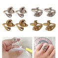 thumbnail image 4 of 8Pcs Knitting Loop Crochet Adjustable Peacock Carp Shape Crocheting Sewing Accessories Hand-Made Yarn Guide Thimble for Mother Presents, 4 of 8