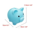 thumbnail image 5 of Beautynvta Cute Piggy Bank for Kids Adults, Plastic Unbreakable Pig Money Saving Box Coin Bank Safe and Solid, Birthday Christmas New Year's Gifts, 5.1''x3.9''x4.5'', Blue, 5 of 7