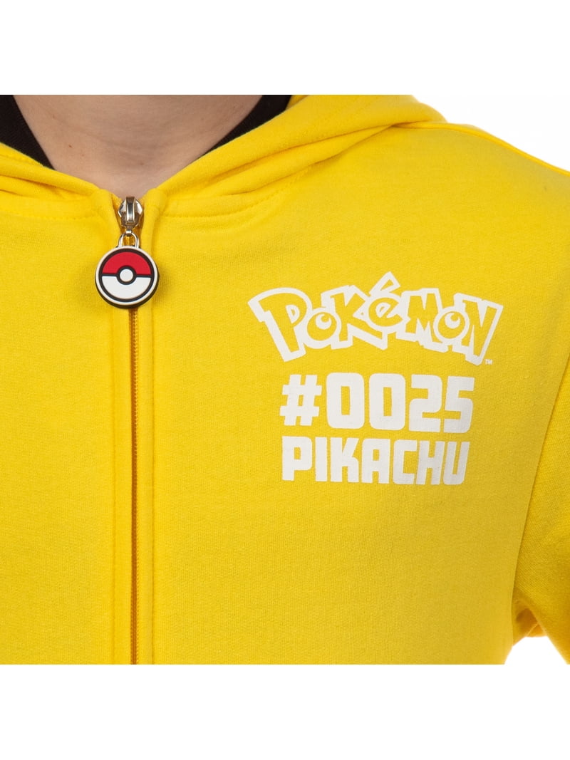 Seven Times Six, Pokemon Kids' Gen 01 Zip-Up Hoodie, Pikachu 3D