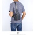 thumbnail image 1 of Bolsa de pecho para hombres y mujeres, bolsa de mensajero de nailon impermeable, mochila informal simple para exteriores, púrpura LingWen 9024715802934, 1 of 1