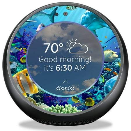 MightySkins Skin Compatible With Amazon Echo Spot - Black Zebra | Protective, Durable, and Unique Vinyl Decal wrap cover | Easy To Apply, Remove, and Change Styles | Made in the (Best Way To Remove Black Spots On Face)