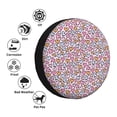 thumbnail image 4 of Fotbe love heart Pattern Spare Tire Cover Thickening Universal Fit for Jeep, Trailer, RV, SUV, Truck, Tough Tire Wheel Soft Cover-14 inch, 4 of 6