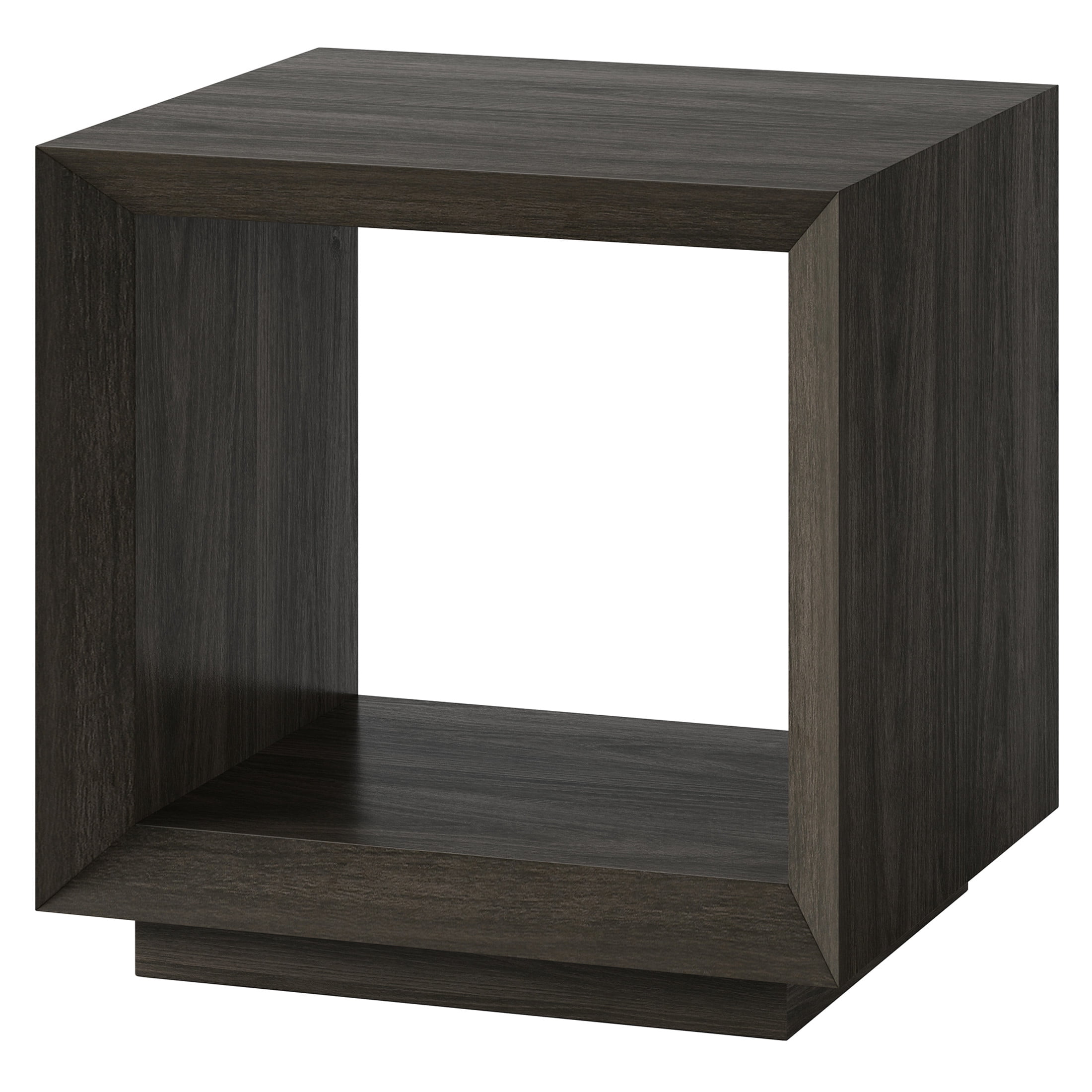 Evelyn&Zoe Modern/Contemporary 22" Wide Alder Brown Side Table