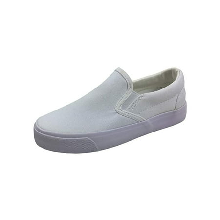 New Kids Classic Slip On Canvas Casual Low Sneakers Tennis Shoes