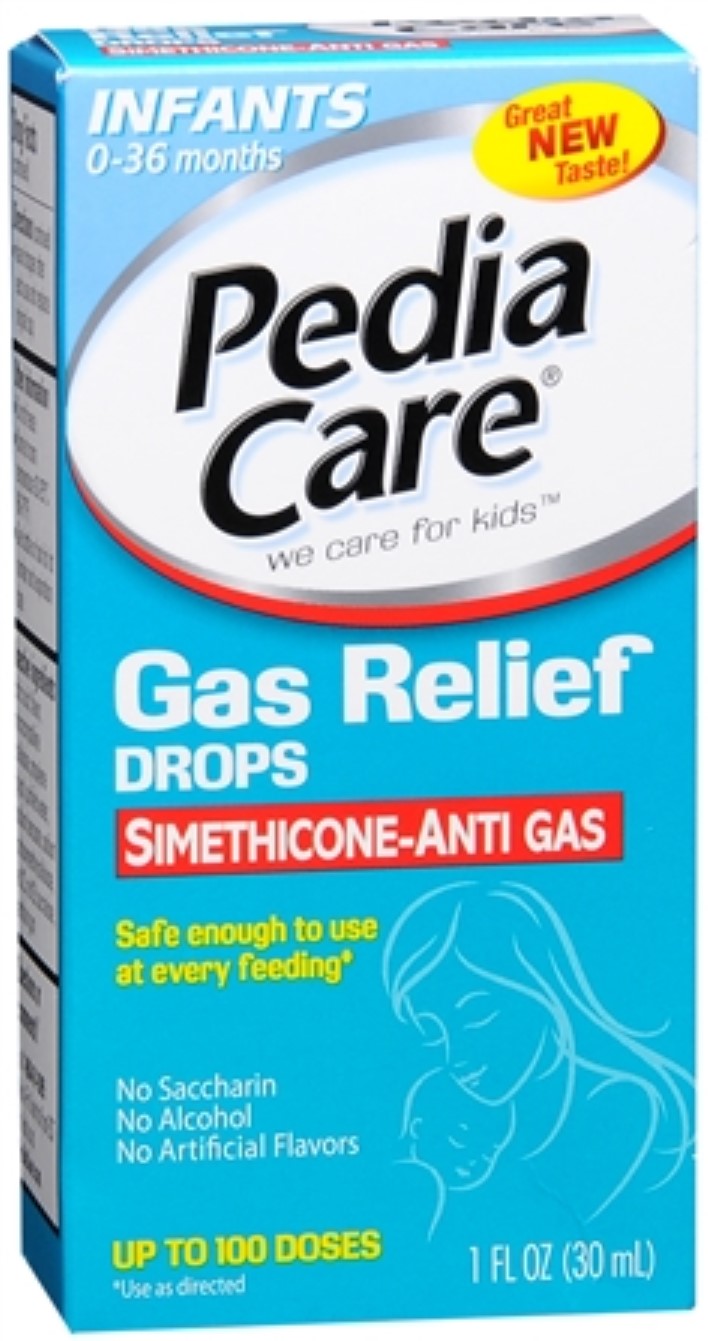 PediaCare Gas Relief Drops, Berry Flavor 1 oz (Pack of 4)
