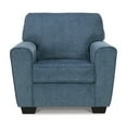 thumbnail image 2 of Benjara Caten 39 Inch Armchair, Transitional Polyester Upholstery, Muted Blue, 2 of 5