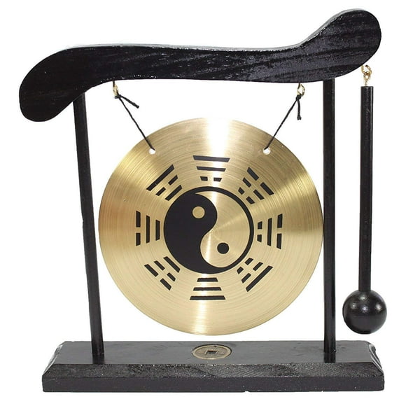 Campana de meditación Table Gong Zen Taiji con símbolo Feng Shui