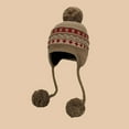 thumbnail image 2 of Landzoo One Winter Knitted Hat With Ear And Tie Closure For Cold Weather Thermal Ear Cap Cozy Stylish Basic Bomber Hats, 2 of 3