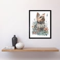 thumbnail image 2 of Yorkshire Terrier Dog in Wildflowers Bright Watercolour Illustration Art Print Framed Poster Wall Decor 12x16 inch, 2 of 5