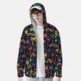 thumbnail image 2 of Lsque Colorful Palms Pattern UPF 50+ Lightweight Sun Protection Men's Women's Long Sleeve Shirt, Hoodie Performance -X-Large, 2 of 7
