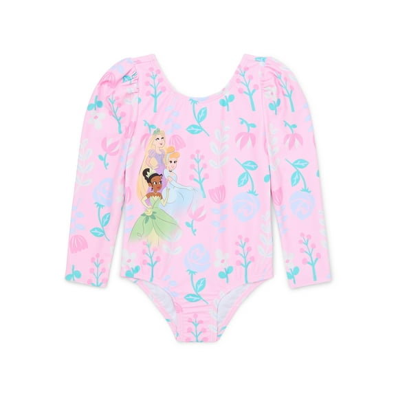 Character Toddler Girl Long- Sleeve One- Piece Swimsuit, Sizes 12M-5T