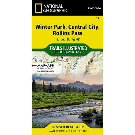 National Geographic Maps: Trails Illustrated: Winter Park, Central City, Rollins Pass - Folded Map