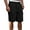 Black, variant on WREESH Men's Cargo Shorts Light Clothes Casual Solid Pocket Elastic Waist Straight Short Pants Sport Shorts Outdoor Workout Shorts Navy