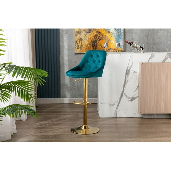 COOLMORE  Bar Stools with Back and Footrest Counter Height Dining Chairs