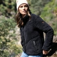 thumbnail image 5 of Free Country Women's Sherpa Butter Pile® Button Front Jacket Black S, 5 of 5