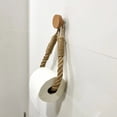 thumbnail image 5 of Djiypn Wall Mounted Toilet Paper Holder with Wooden Bead - Elegant and Functional Bathroom Storage Solution Perfect for Small Spaces, RVs, and Apartments - Versatile for Towels and Curtain Decor, 5 of 7