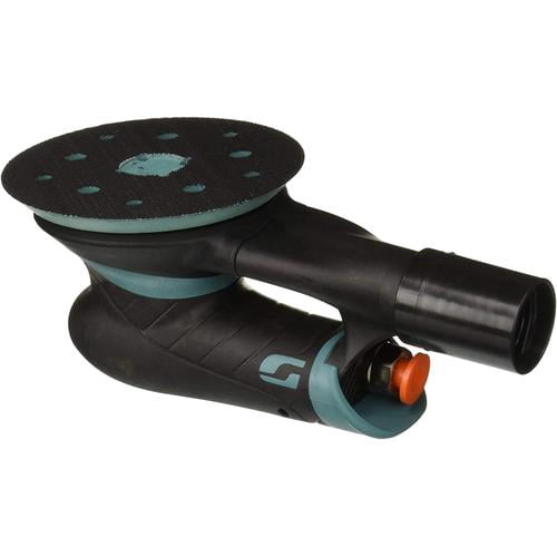 Dynabrade 12,000 RPM, 12,000 OPM, 19 CFM Air Consumption, 90 psi Air Pressure, Random Air Orbital Sander Round Pad, Hook & Loop Backing, 1/4 NPT Inlet