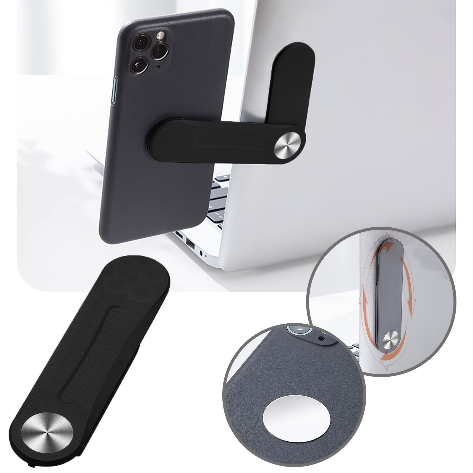 Plastic Mobile Phone Stand Laptop Extension Stand Folding Twoinone